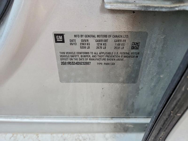 Продаж на аукціоні авто 2013 Cadillac Xts, vin: 2G61R5S34D9232887, номер лоту: 51379006