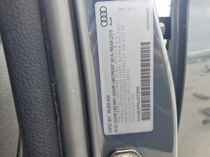 Продажа на аукционе авто 2020 Audi A3, vin: WAUBEGFF6LA072895, номер лота: 49754846