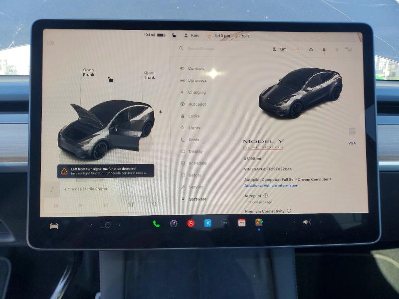 Продаж на аукціоні авто 2023 Tesla Model Y, vin: 7SAYGDEF2PF922044, номер лоту: 51644106
