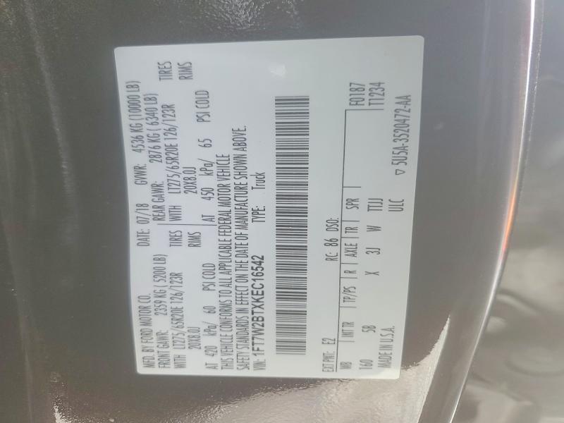 Aukcja sprzedaży 2019 Ford F250, vin: 1FT7W2BTXKEC16542, numer aukcji: 48989456