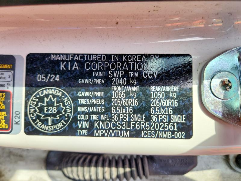 2024 Kia Niro მანქანა იყიდება აუქციონზე, vin: KNDCS3LF6R5202561, აუქციონის ნომერი: 50636776