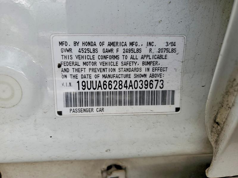 48453756 :رقم المزاد ، 19UUA66284A039673 vin ، 2004 Acura Tl مزاد بيع