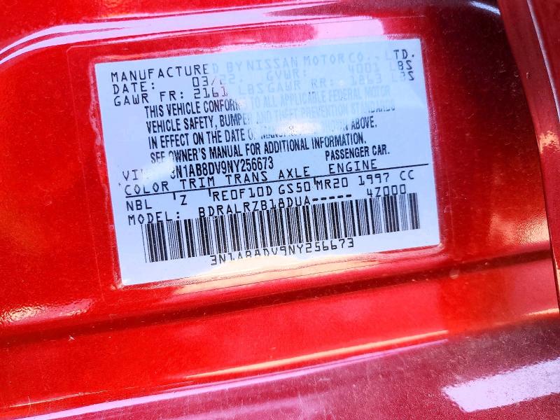 Aukcja sprzedaży 2022 Nissan Sentra, vin: 3N1AB8DV9NY256673, numer aukcji: 49498716