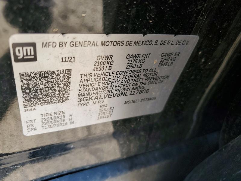 Продаж на аукціоні авто 2022 Gmc Terrain, vin: 3GKALVEV8NL117806, номер лоту: 48851056