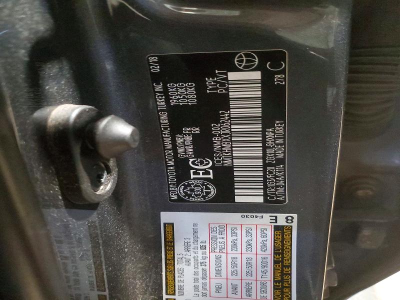 Продаж на аукціоні авто 2018 Toyota C-hr, vin: NMTKHMBXXJR062442, номер лоту: 49541796
