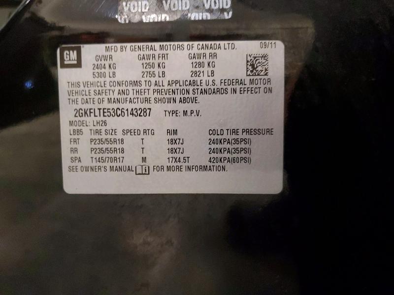 2012 Gmc Terrain მანქანა იყიდება აუქციონზე, vin: 2GKFLTE53C6143287, აუქციონის ნომერი: 47916016