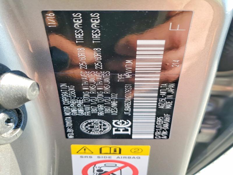 Aukcja sprzedaży 2017 Lexus Nx 200t, vin: JTJBARBZXH2109231, numer aukcji: 50793646