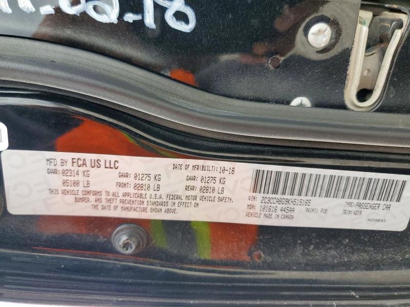 Aukcja sprzedaży 2019 Chrysler 300, vin: 2C3CCABG9KH515165, numer aukcji: 51572106