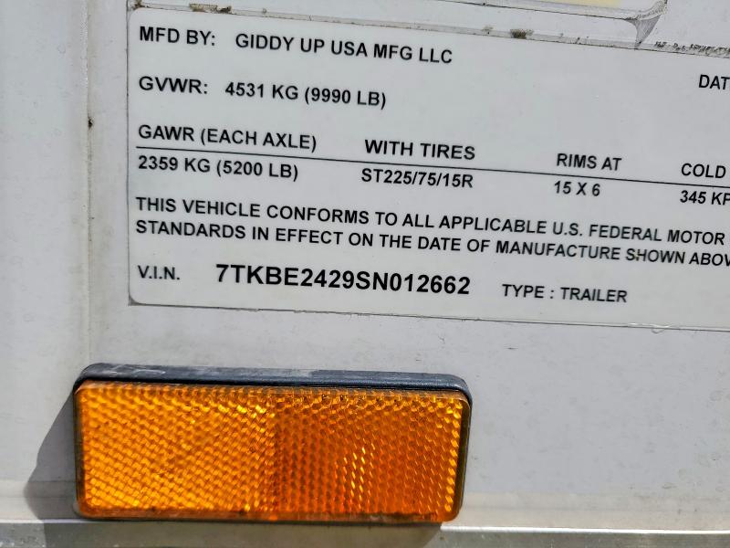 Auction sale of the 2024 Aro 8.5 X 24 T, vin: 7TKBE2429SN012662, lot number: 48933346
