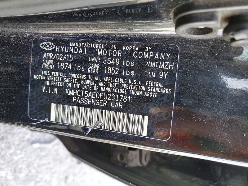 Aukcja sprzedaży 2015 Hyundai Accent, vin: KMHCT5AE0FU231781, numer aukcji: 49053176