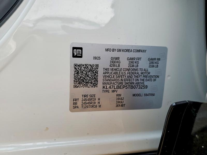 Aukcja sprzedaży 2026 Buick Envista, vin: KL47LBEP5TB073259, numer aukcji: 48842516