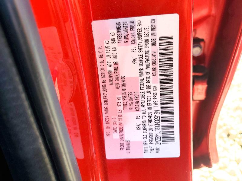 Продажа на аукционе авто 2016 Mazda 3, vin: 3MZBM1J79GM329184, номер лота: 50419096