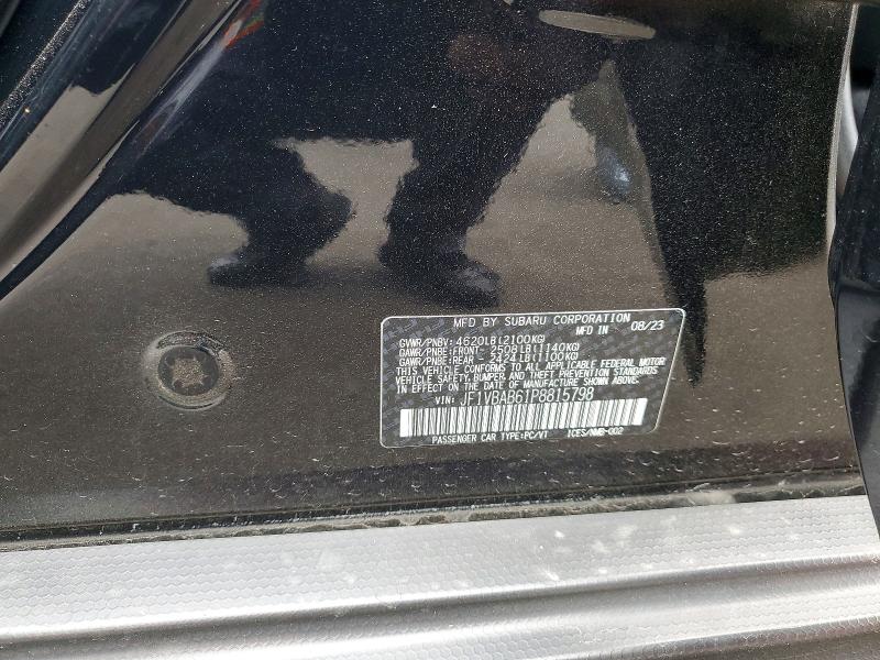 Aukcja sprzedaży 2023 Subaru Wrx, vin: JF1VBAB61P8815798, numer aukcji: 49453566