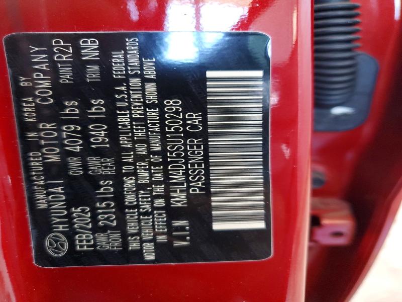 49633796 :رقم المزاد ، KMHLM4DJ5SU150298 vin ، 2025 Hyundai Elantra Hybrid مزاد بيع