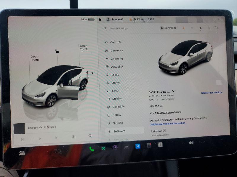 Продаж на аукціоні авто 2024 Tesla Model Y, vin: 7SAYGAEE2RF054149, номер лоту: 49098196
