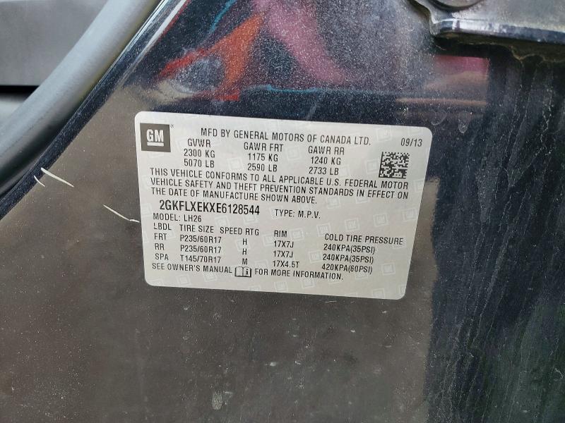 Aukcja sprzedaży 2014 Gmc Terrain, vin: 2GKFLXEKXE6128544, numer aukcji: 49643336