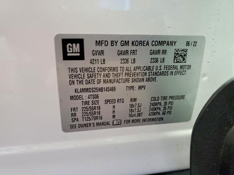Aukcja sprzedaży 2022 Buick Encore Gx, vin: KL4MMDS25NB145469, numer aukcji: 48814746