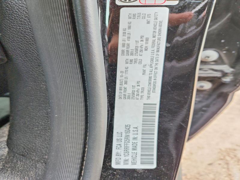 2024 Ram 1500 მანქანა იყიდება აუქციონზე, vin: 1C6RRFFG5RN160435, აუქციონის ნომერი: 51446986
