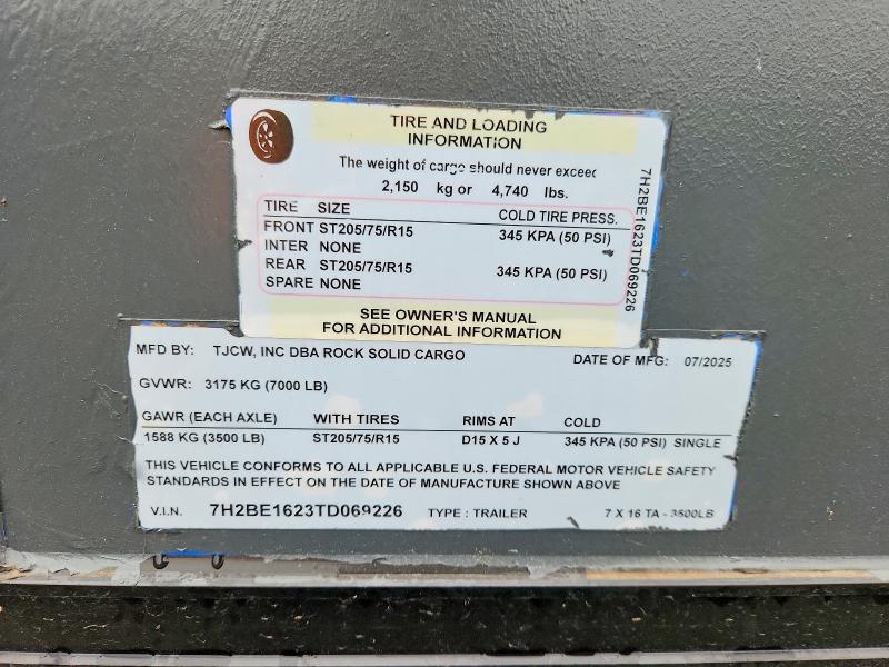 Продажа на аукционе авто 2026 Rocs Unknown, vin: 7H2BE1623TD069226, номер лота: 51621246