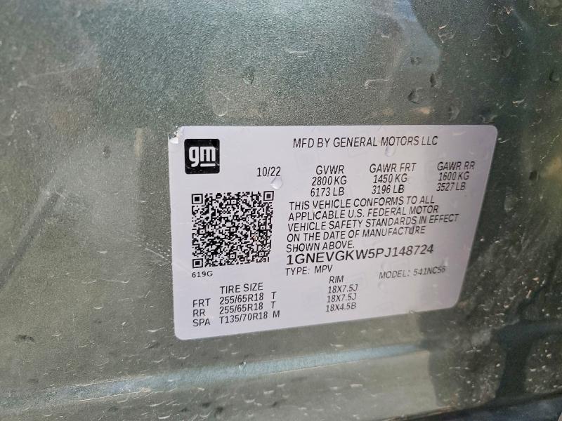 Продаж на аукціоні авто 2023 Chevrolet Traverse, vin: 1GNEVGKW5PJ148724, номер лоту: 47965856