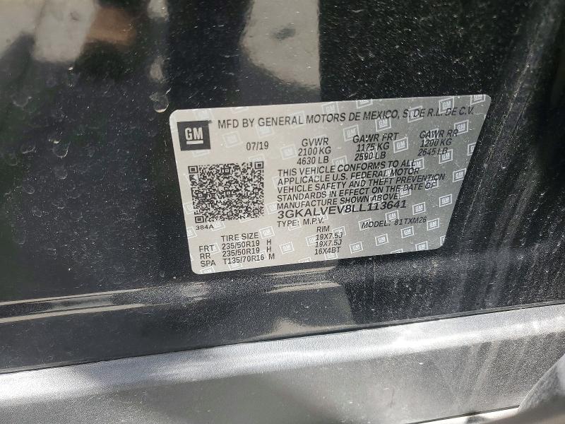 51185206 :رقم المزاد ، 3GKALVEV8LL113641 vin ، 2020 Gmc Terrain مزاد بيع
