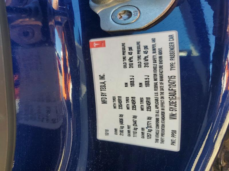 Продажа на аукционе авто 2018 Tesla Model 3, vin: 5YJ3E1EA0JF124715, номер лота: 49624956