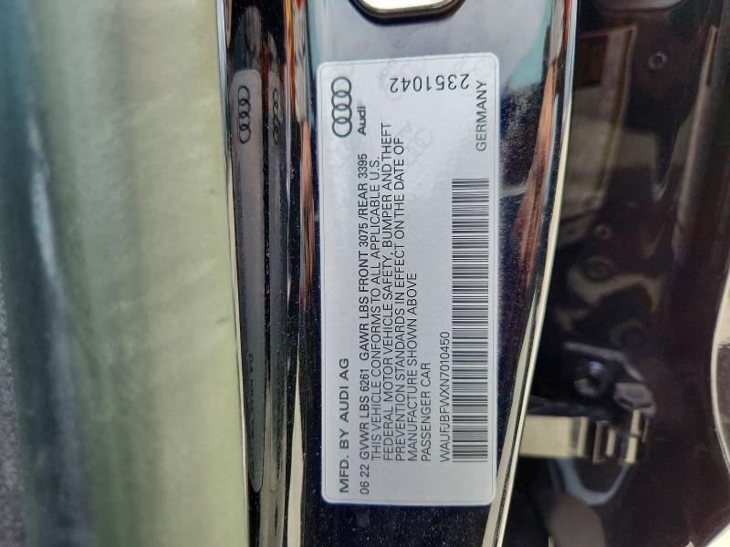 Продажа на аукционе авто 2022 Audi E-tron Gt, vin: WAUFJBFWXN7010450, номер лота: 49663026