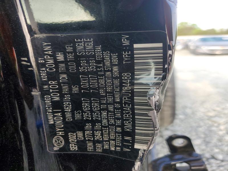 2023 Hyundai Tucson მანქანა იყიდება აუქციონზე, vin: KM8JB3AE7PU184488, აუქციონის ნომერი: 49562676
