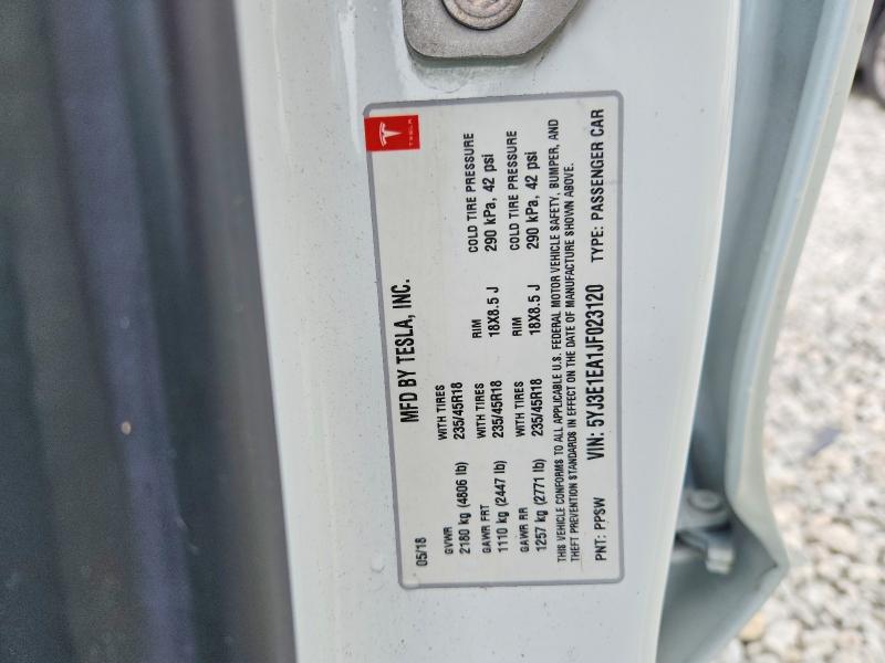 Продаж на аукціоні авто 2018 Tesla Model 3, vin: 5YJ3E1EA1JF023120, номер лоту: 51485256