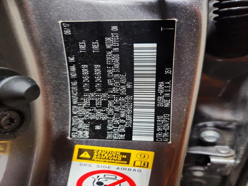 51717466 :رقم المزاد ، 5TDJGRFH9HS031192 vin ، 2017 Toyota Highlander Hybrid مزاد بيع