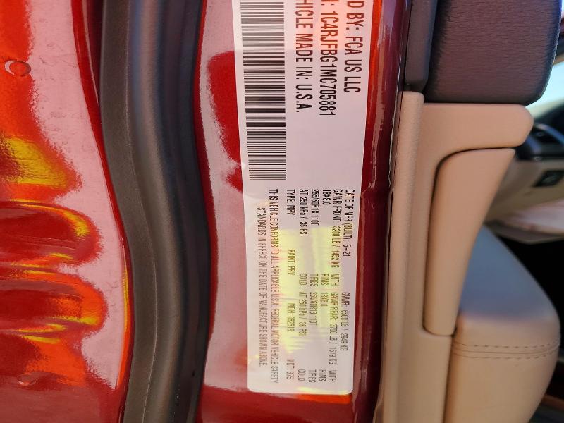 Продаж на аукціоні авто 2021 Jeep Grand Cherokee, vin: 1C4RJFBG1MC705881, номер лоту: 50061016