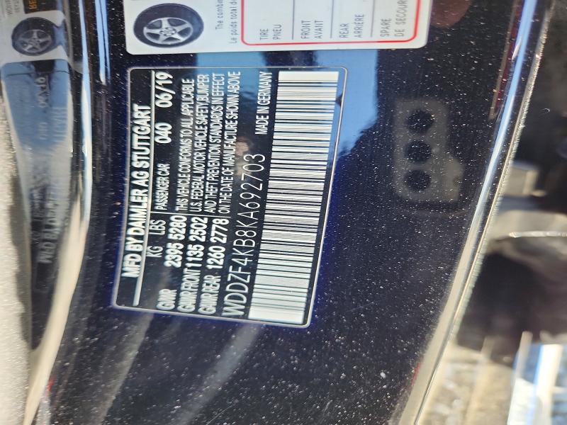 Aukcja sprzedaży 2019 Mercedes-benz E, vin: WDDZF4KB8KA692703, numer aukcji: 51285296