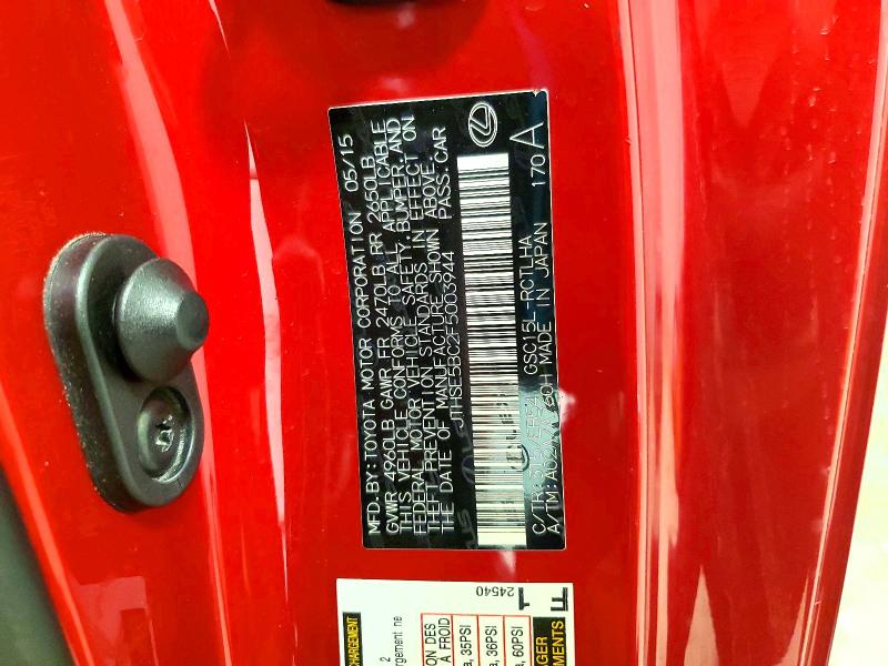 Aukcja sprzedaży 2015 Lexus Rc 350, vin: JTHSE5BC2F5003944, numer aukcji: 48467386