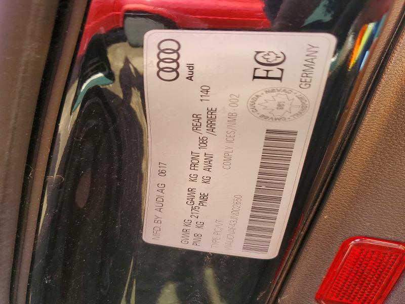 Продажа на аукционе авто 2018 Audi A4, vin: WAUCNAF43JN002650, номер лота: 49732416