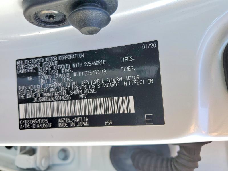 Aukcja sprzedaży 2020 Lexus Nx, vin: JTJGARDZ3L5014228, numer aukcji: 49498866