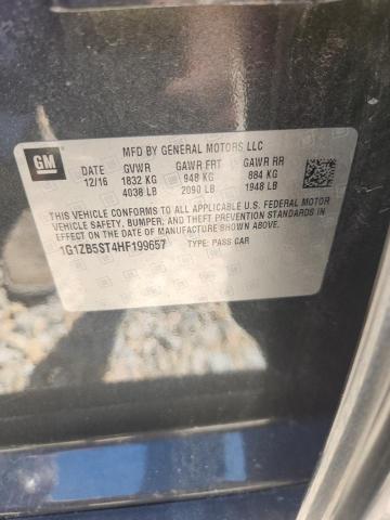 Продажа на аукционе авто 2017 Chevrolet Malibu, vin: 1G1ZB5ST4HF199657, номер лота: 50311276