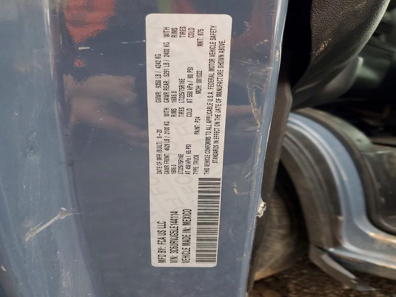 Aukcja sprzedaży 2020 Ram Promaster 3500, vin: 3C6URVJG5LE144114, numer aukcji: 54010846