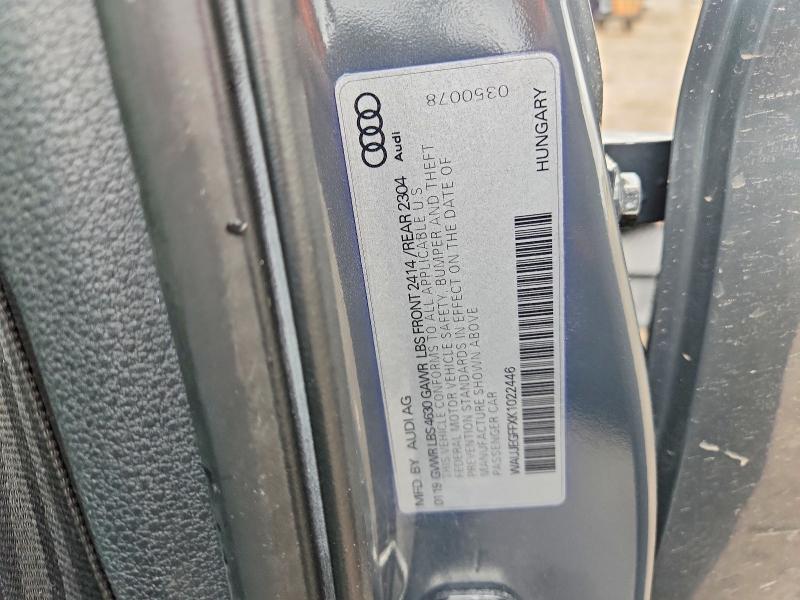 Продаж на аукціоні авто 2019 Audi A3, vin: WAUJEGFFXK1022446, номер лоту: 48330346