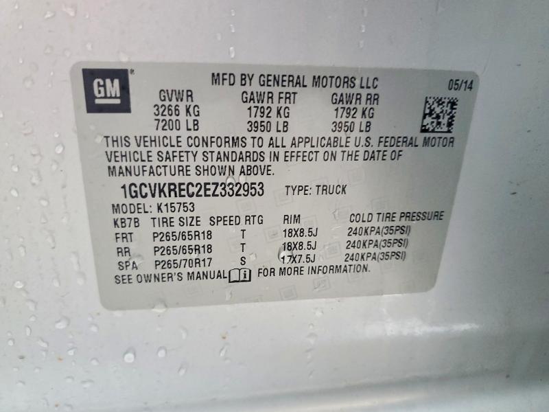 Aukcja sprzedaży 2014 Chevrolet Silverado, vin: 1GCVKREC2EZ332953, numer aukcji: 48926476