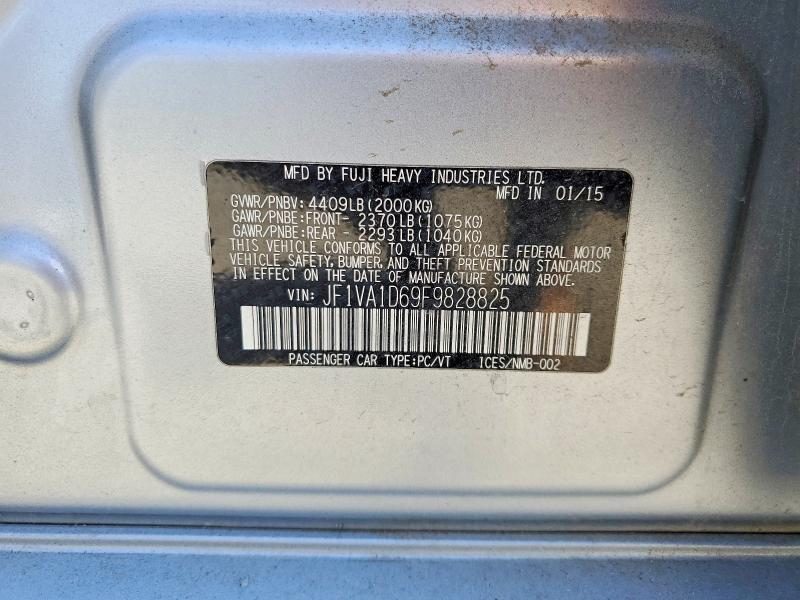 Продаж на аукціоні авто 2015 Subaru Wrx, vin: JF1VA1D69F9828825, номер лоту: 49782496