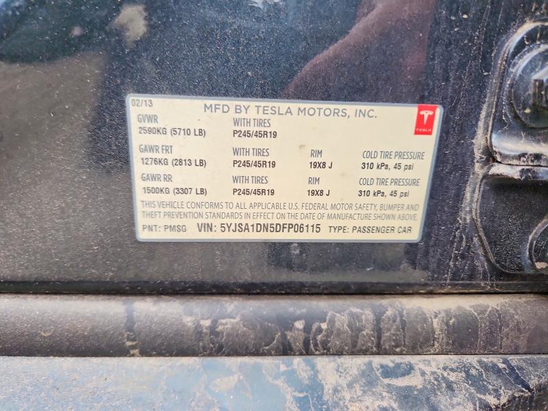 Aukcja sprzedaży 2013 Tesla Model S, vin: 5YJSA1DN5DFP06115, numer aukcji: 51592816