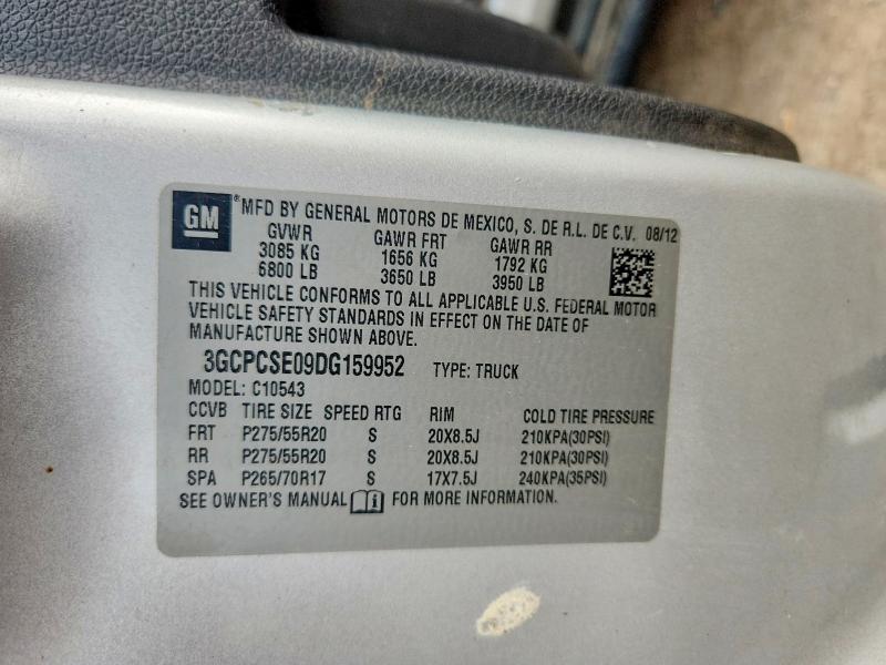 Продаж на аукціоні авто 2013 Chevrolet Silverado, vin: 3GCPCSE09DG159952, номер лоту: 47558456