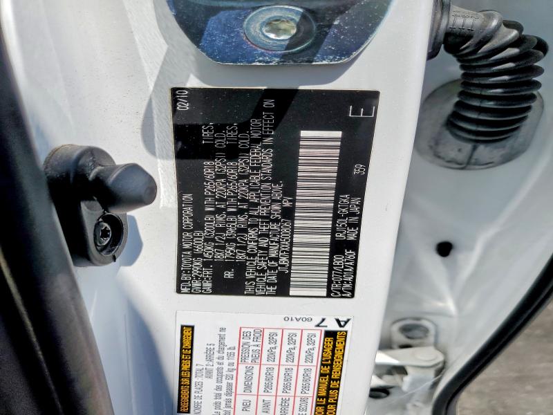 50757056 :رقم المزاد ، JTJBM7FXXA5008067 vin ، 2010 Lexus Gx مزاد بيع