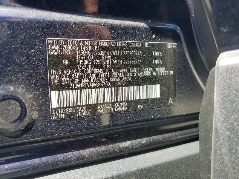 49963216 :رقم المزاد ، 2T3W1RFV4RW344700 vin ، 2024 Toyota Rav4 مزاد بيع