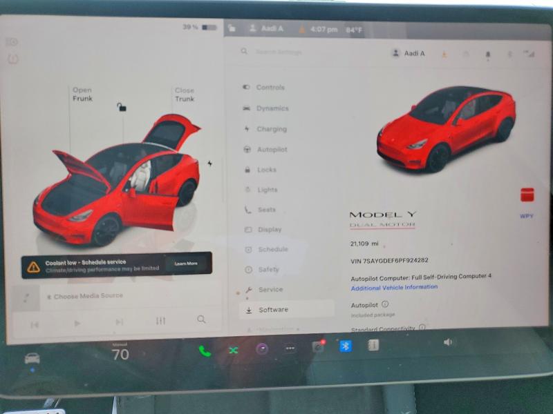 Продажа на аукционе авто 2023 Tesla Model Y, vin: 7SAYGDEF6PF924282, номер лота: 48297326