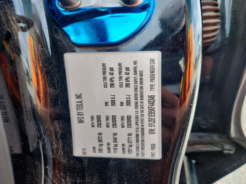 Aukcja sprzedaży 2019 Tesla Model 3, vin: 5YJ3E1EB5KF440346, numer aukcji: 51175876