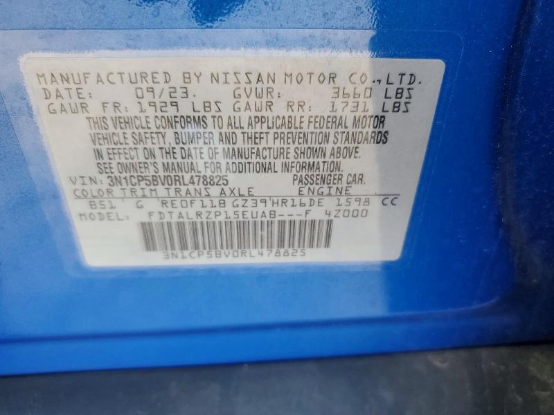 Aukcja sprzedaży 2024 Nissan Kicks, vin: 3N1CP5BV0RL478825, numer aukcji: 49680666