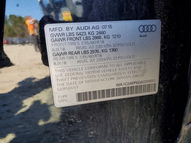 Aukcja sprzedaży 2016 Audi Q5, vin: WA1C2AFP6GA026893, numer aukcji: 49314356