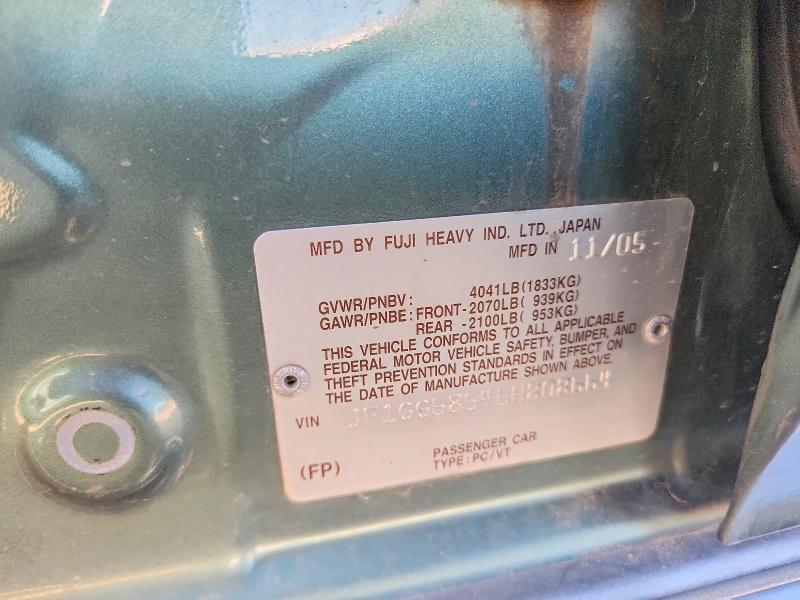 Продажа на аукционе авто 2006 Subaru Impreza, vin: JF1GG68646H808664, номер лота: 48285326