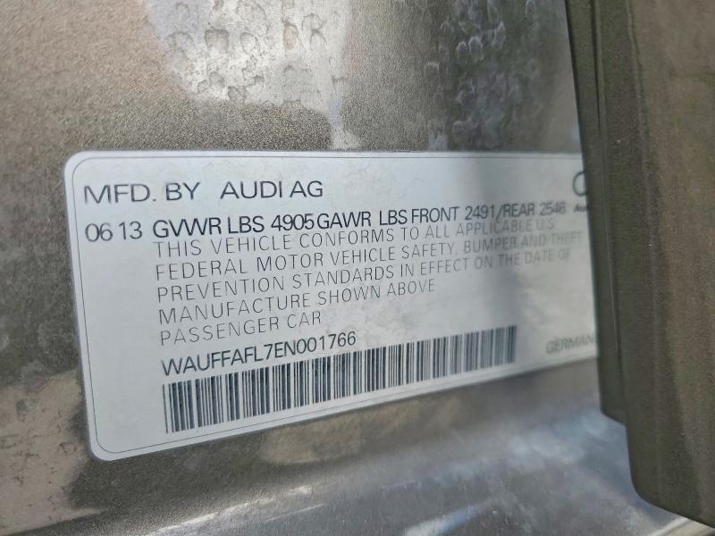 2014 Audi A4 მანქანა იყიდება აუქციონზე, vin: WAUFFAFL7EN001766, აუქციონის ნომერი: 51533246